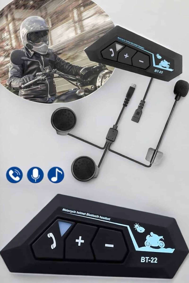 Kask Kulaklık Bluetooth Motosiklet Kulaklık Intercom Su Geçirmez 3 Kask Kulaklık Bluetooth Motosiklet Kulaklık Intercom Su Geçirmez - Görsel 3