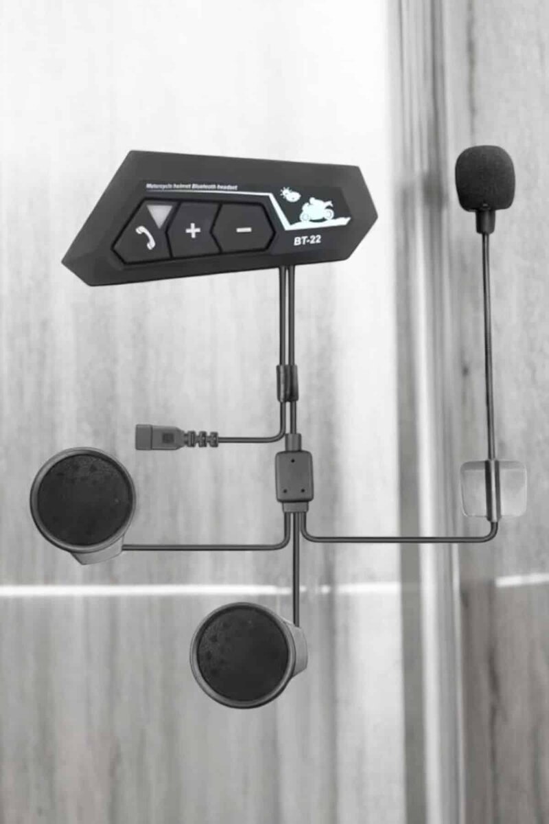 İnterkom Intercom Kask Kulaklık Bt22 Bluetooth Motosiklet Kulaklık 5.0 Bluetooth 3 İnterkom Intercom Kask Kulaklık Bt22 Bluetooth Motosiklet Kulaklık 5.0 Bluetooth - Görsel 3