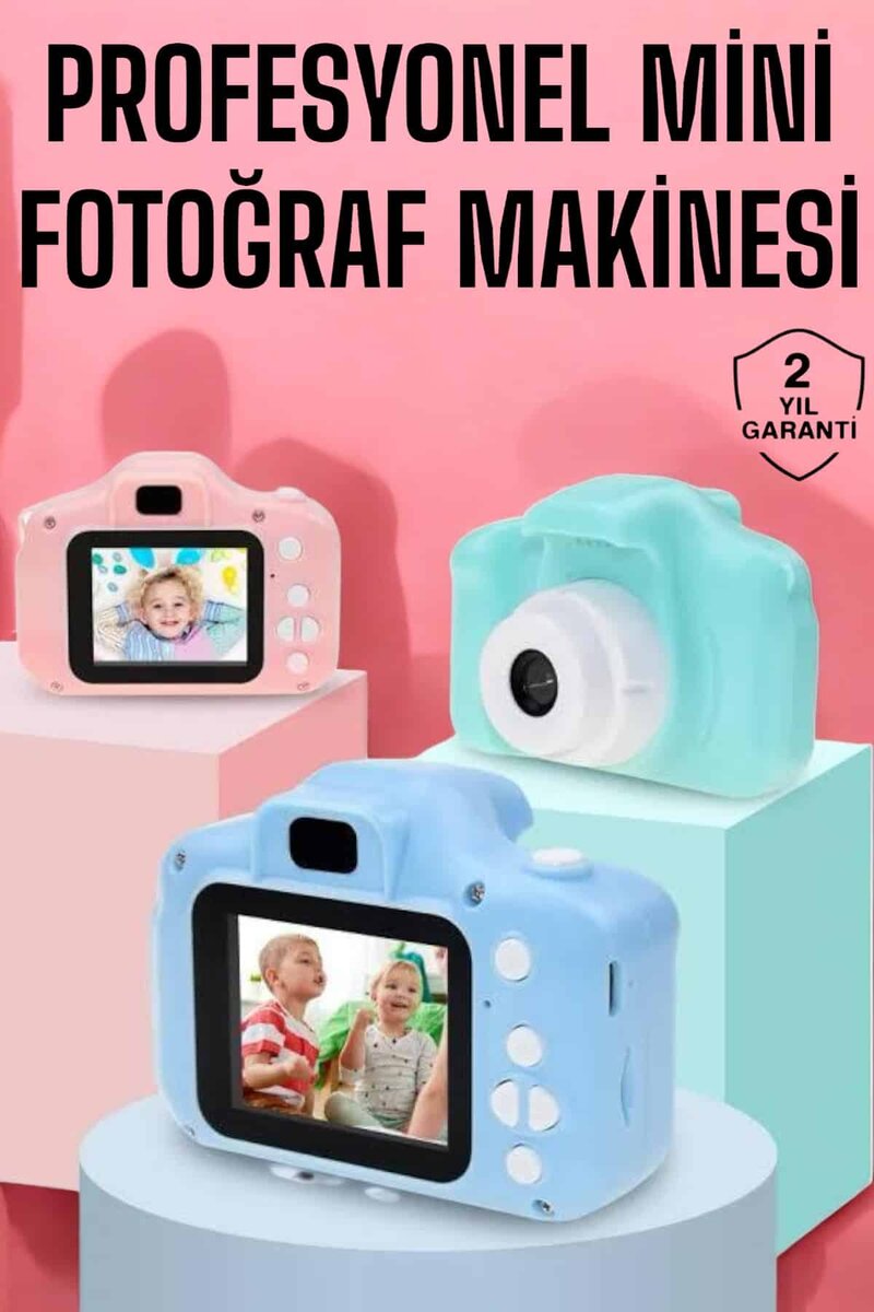Çocuklara Özel Dijital Fotoğraf Makinesi Mini 1080P HD Kaliteli 1 Çocuklara Özel Dijital Fotoğraf Makinesi Mini 1080P HD Kaliteli