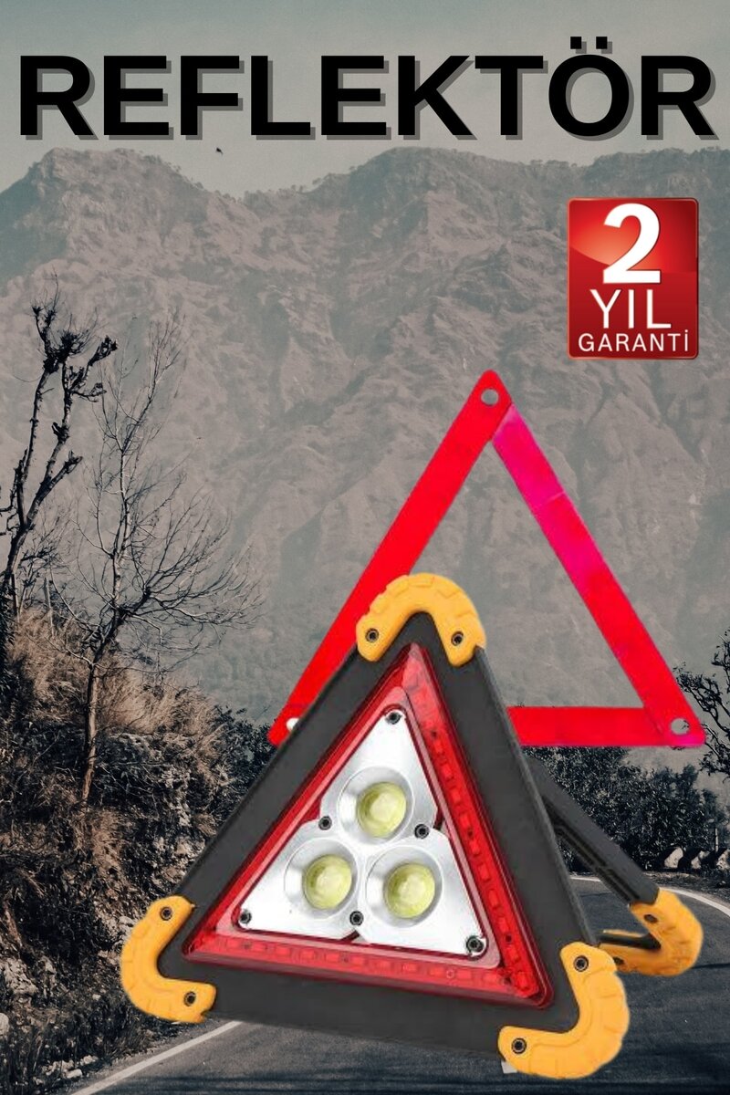 Solar Şarjlı Çok Fonksiyonlu Reflektör Işıklı Ikaz Lambası Acil Durum Reflektörü Acil Durum Uyarı Lambası 1 Solar Şarjlı Çok Fonksiyonlu Reflektör Işıklı Ikaz Lambası Acil Durum Reflektörü Acil Durum Uyarı Lambası