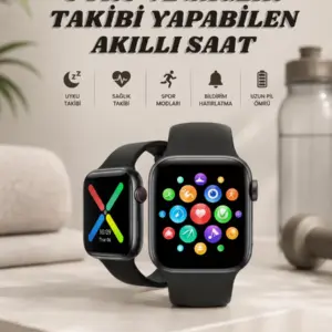 Akıllı Saat Wireless Şarj Yüksek Çözünürlüklü Müzik Dinleme Sesli Cevaplama