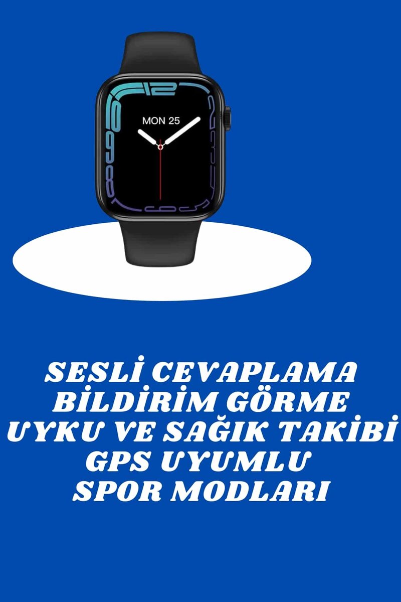 Akıllı Saat Nabız Ölçebilen Adımsayar Kalori Hesaplama Tema Değiştirme GPS Uyumlu 2 Akıllı Saat Nabız Ölçebilen Adımsayar Kalori Hesaplama Tema Değiştirme GPS Uyumlu - Görsel 2