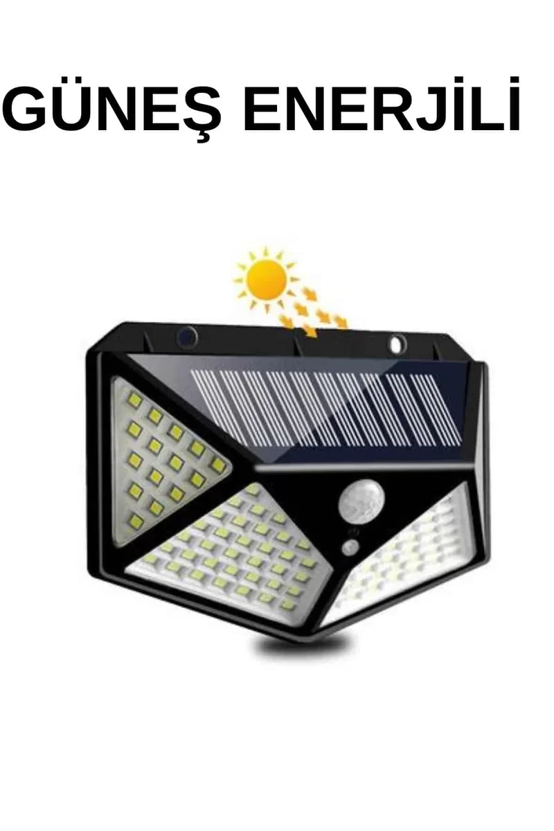 Solar Sensörlü Duvar Lambası Bahçe Lambaso Parlak Beyaz Işık Suya Dayanıklı 2 Solar Sensörlü Duvar Lambası Bahçe Lambaso Parlak Beyaz Işık Suya Dayanıklı - Görsel 2