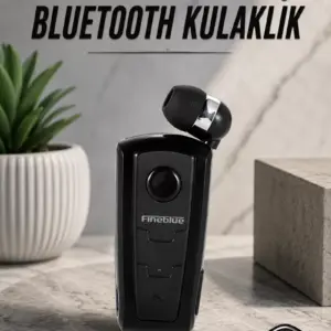 Tüm Telefonlara Uyumlu Mikrofonlu Titreşimli Makaralı Bluetooth Kulakiçi Kulaklık