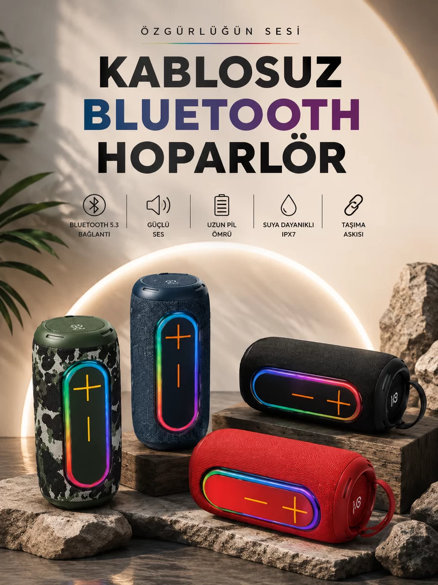 Kablosuz Bluetooth Hoparlör Taşınabilir 1 Kablosuz Bluetooth Hoparlör Taşınabilir
