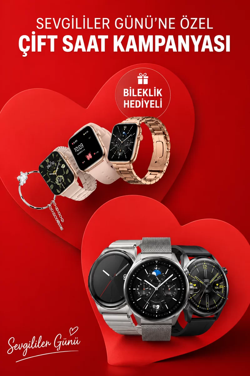 Sevgiliye Özel Yeni Nesil Akıllı Saat Çiftlere Özel Kampanya Çift Saatleri 1 Sevgiliye Özel Yeni Nesil Akıllı Saat Çiftlere Özel Kampanya Çift Saatleri