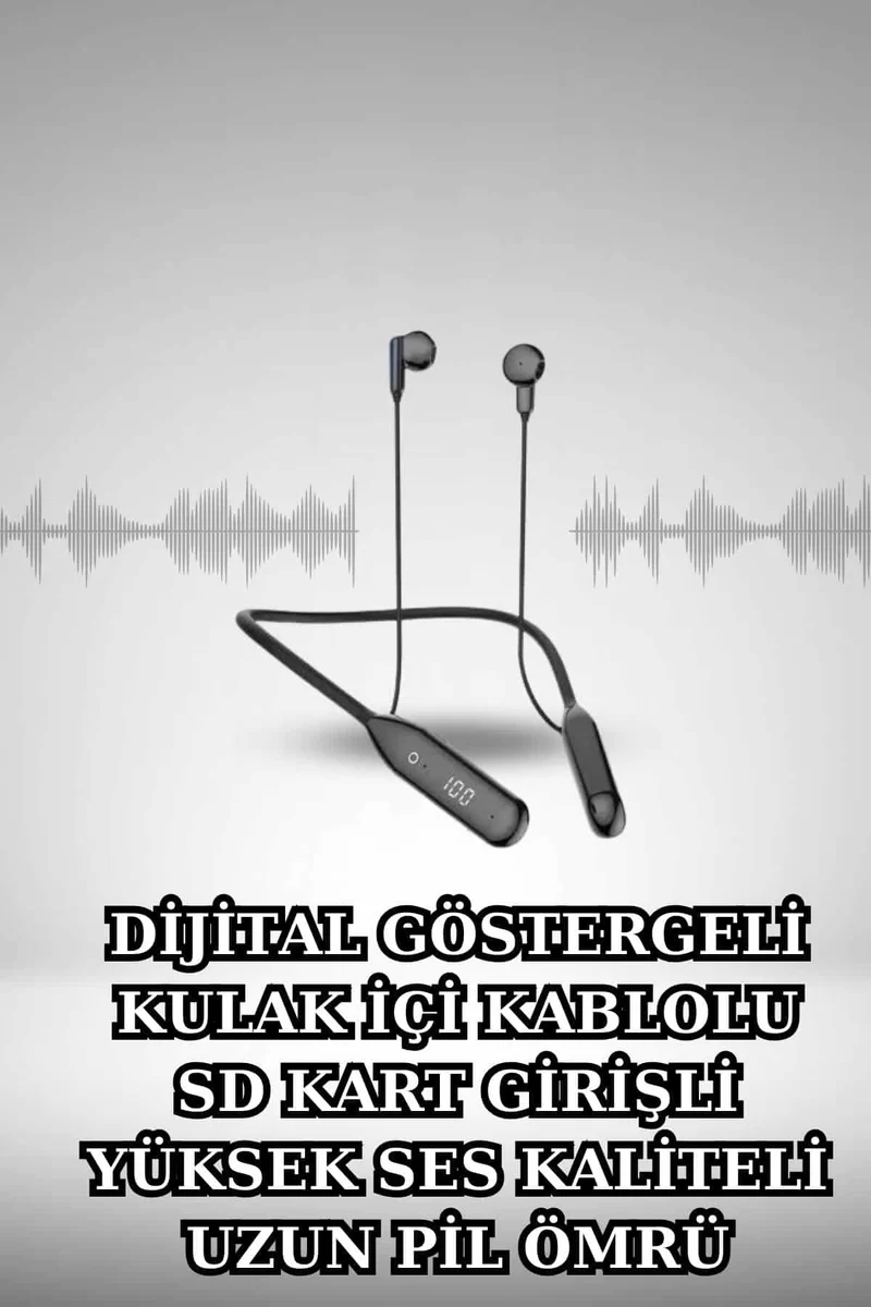 Alarm ve Titreşim Özellikli Akıllı Saat ve Mikrofonlu Kablolu Bluetooth Kulaklık 60 Saat 2 Alarm ve Titreşim Özellikli Akıllı Saat ve Mikrofonlu Kablolu Bluetooth Kulaklık 60 Saat - Görsel 2