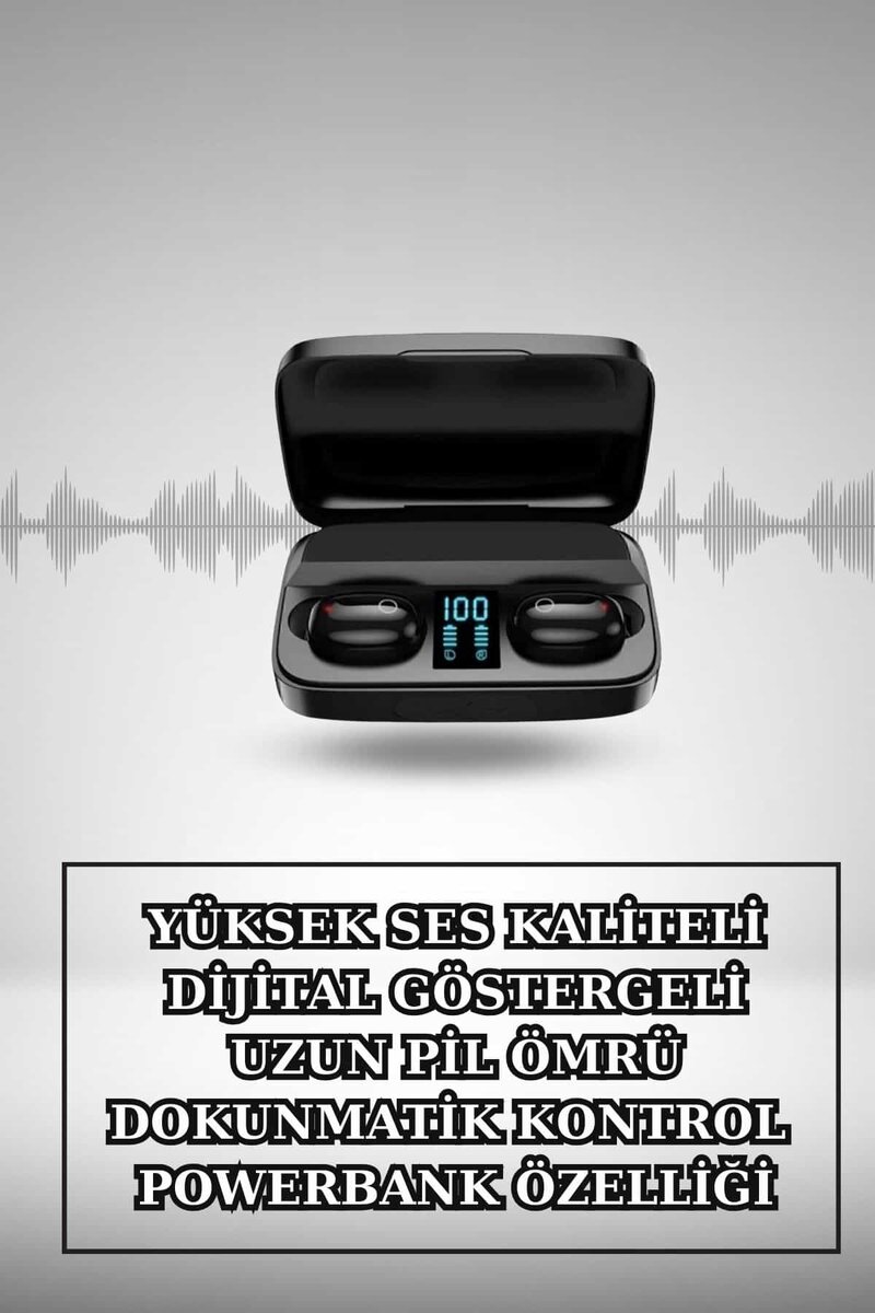Kablosuz Bluetooth Kulaklık ve Kordon Hediyeli Akıllı Saat Nabız Ölçer Uzun Pil Ömrü 2 Kablosuz Bluetooth Kulaklık ve Kordon Hediyeli Akıllı Saat Nabız Ölçer Uzun Pil Ömrü - Görsel 2