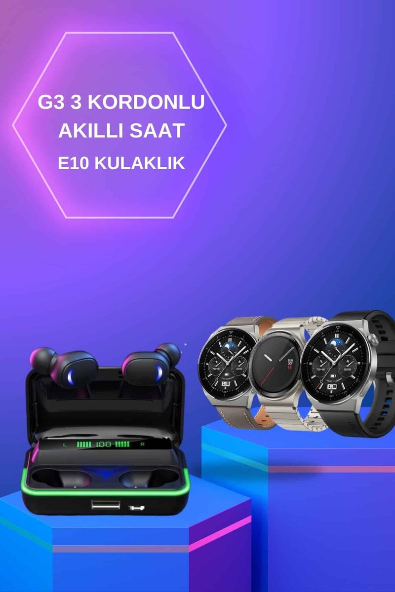 Yeni Nesil Akıllı Saat Ve Bluetooth Kulaklık Titreşim Bildirimleri Uyku Takibi 2 Yeni Nesil Akıllı Saat Ve Bluetooth Kulaklık Titreşim Bildirimleri Uyku Takibi - Görsel 2