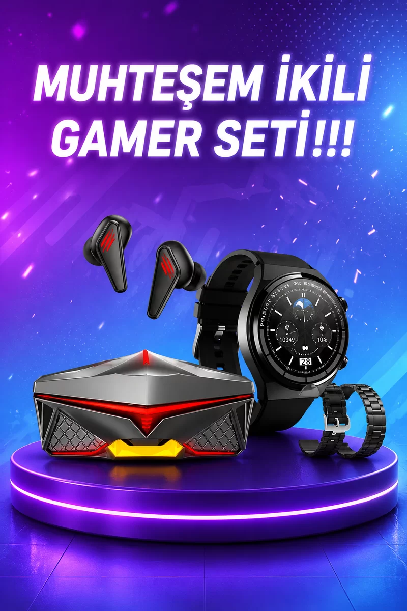 ANC Özellikli Bluetooth Kulaklık ve Amoled Ekran Akıllı Saat Uyku ve Sağlık Takibi Nabız Ölçer 1 ANC Özellikli Bluetooth Kulaklık ve Amoled Ekran Akıllı Saat Uyku ve Sağlık Takibi Nabız Ölçer