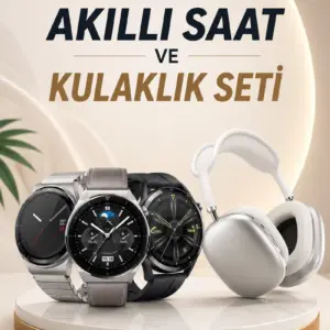 Yeni Nesil Sesli Görüşme Akıllı Saat ve Powerbank Çoklu Şarj Girişli Bluetooth Kulaklık Nabız Ölçer