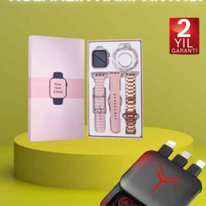 Haydiburaya 8 Powerbank Özellikli Bluetooth Kulaklık ve Nabız Ölçer Akıllı Saat Bileklik Hediyeli