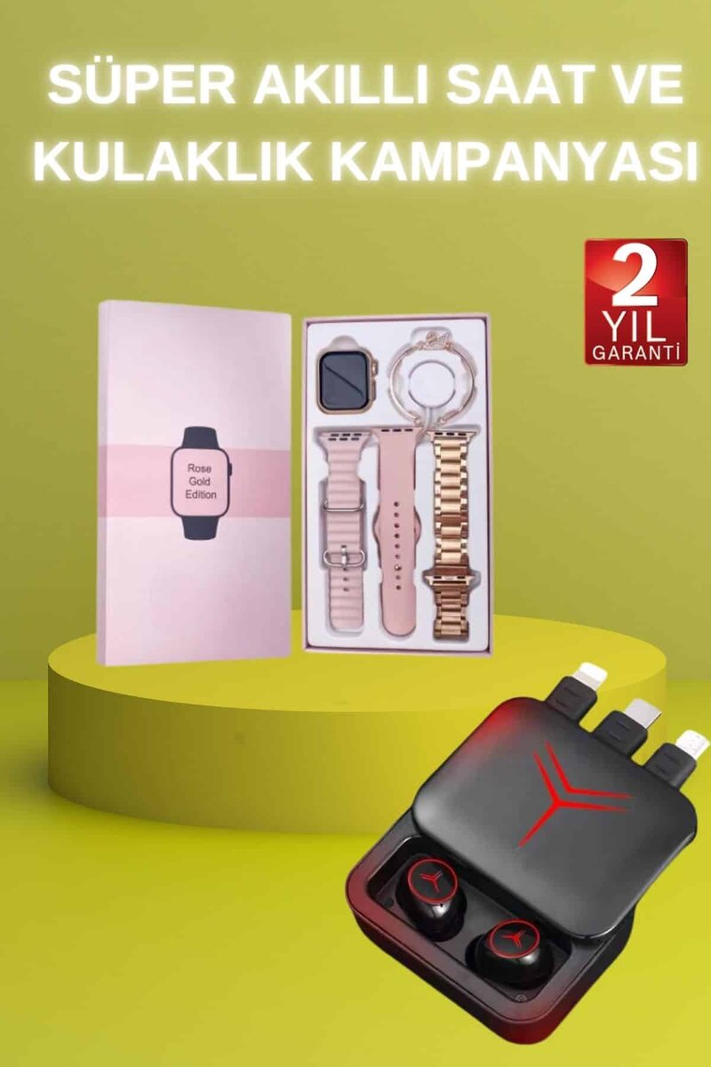 Powerbank Özellikli Bluetooth Kulaklık ve Nabız Ölçer Akıllı Saat Bileklik Hediyeli 1 Powerbank Özellikli Bluetooth Kulaklık ve Nabız Ölçer Akıllı Saat Bileklik Hediyeli