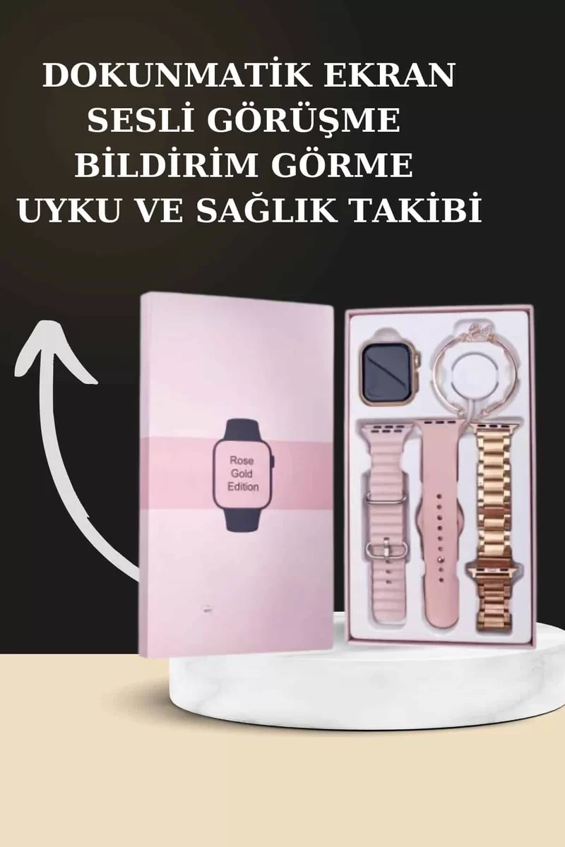Yeni Nesil Kaliteli Akıllı Saat ve Kablosuz Bluetooth Kulaklık Yüksek Ses Kaliteli 3 Yeni Nesil Kaliteli Akıllı Saat ve Kablosuz Bluetooth Kulaklık Yüksek Ses Kaliteli - Görsel 3