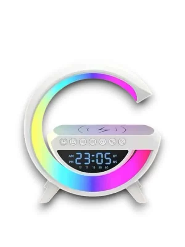 Google Dijital Kablosuz Şarj Özellikli Bluetooth Hoparlör Gece Lambası 4 Google Dijital Kablosuz Şarj Özellikli Bluetooth Hoparlör Gece Lambası - Görsel 4