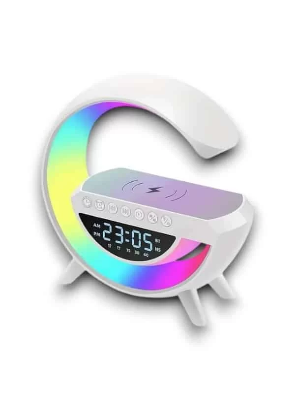 Google Dijital Kablosuz Şarj Özellikli Bluetooth Hoparlör Gece Lambası 3 Google Dijital Kablosuz Şarj Özellikli Bluetooth Hoparlör Gece Lambası - Görsel 3