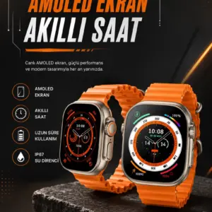 Akıllı Saat GPS Özelliği Bildirim Görme Adımsayar Sesli Görüşme Yapabilen