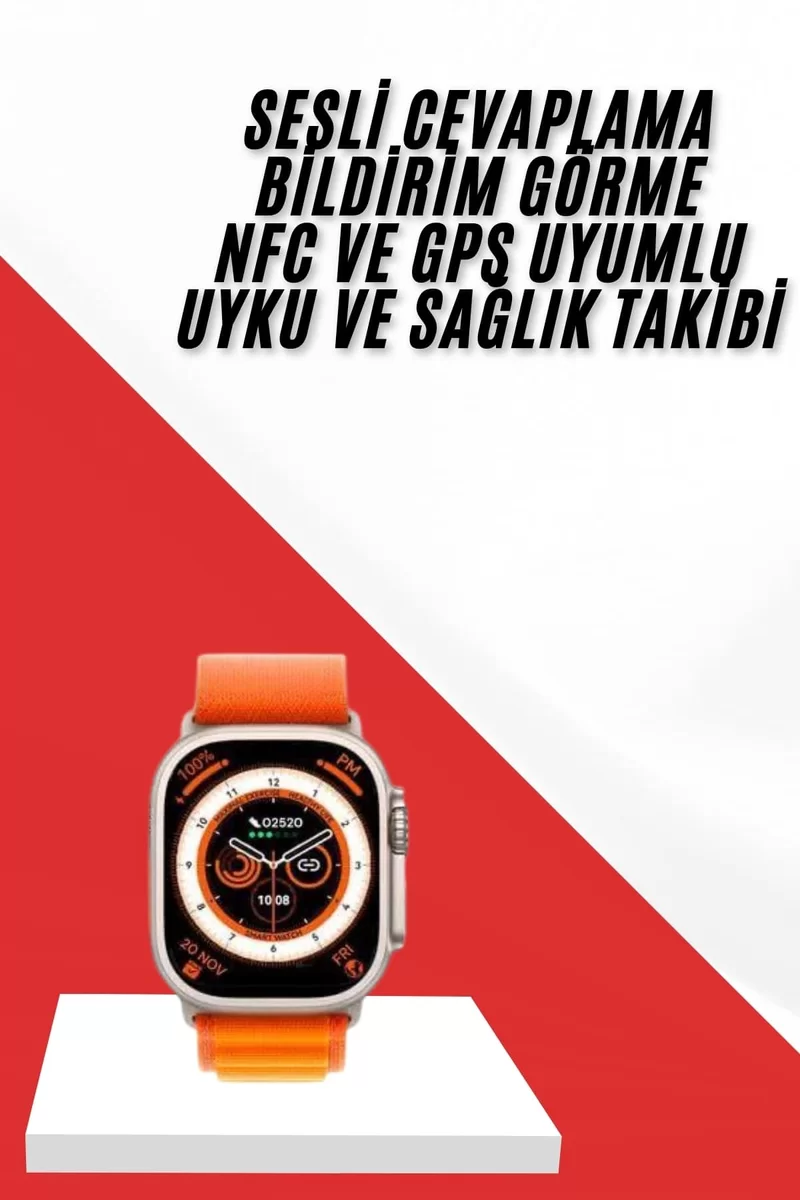 Akıllı Saat GPS Özelliği Bildirim Görme Adımsayar Sesli Görüşme Yapabilen 2 Akıllı Saat GPS Özelliği Bildirim Görme Adımsayar Sesli Görüşme Yapabilen - Görsel 2