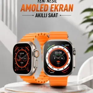 Akıllı Saat Android ve İOS Uyumlu 49 MM NFC Özelliği GPS Takibi