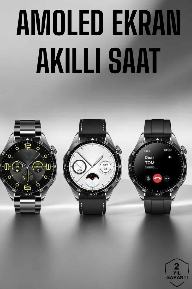 Akıllı Saat Metal Kordonlu GPS ve NFC Uyumlu Arama Cevaplayan 1 Akıllı Saat Metal Kordonlu GPS ve NFC Uyumlu Arama Cevaplayan
