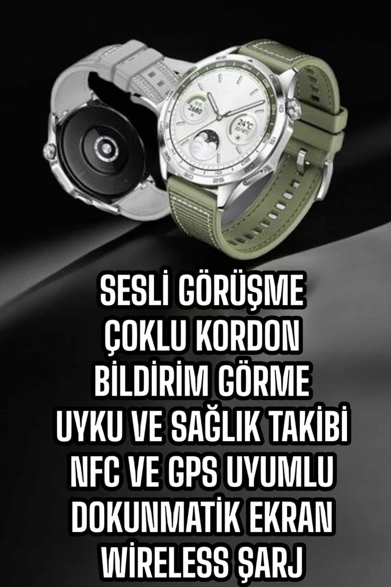 Akıllı Saat Sesli Görüşme Titreşimli Nabız Sensörlü Spor Modları 3 Akıllı Saat Sesli Görüşme Titreşimli Nabız Sensörlü Spor Modları - Görsel 3