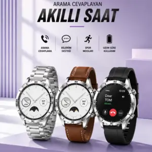 Akıllı Saat Bildirim Görme Sesli Görüşme Çoklu Kordon GPS Takibi