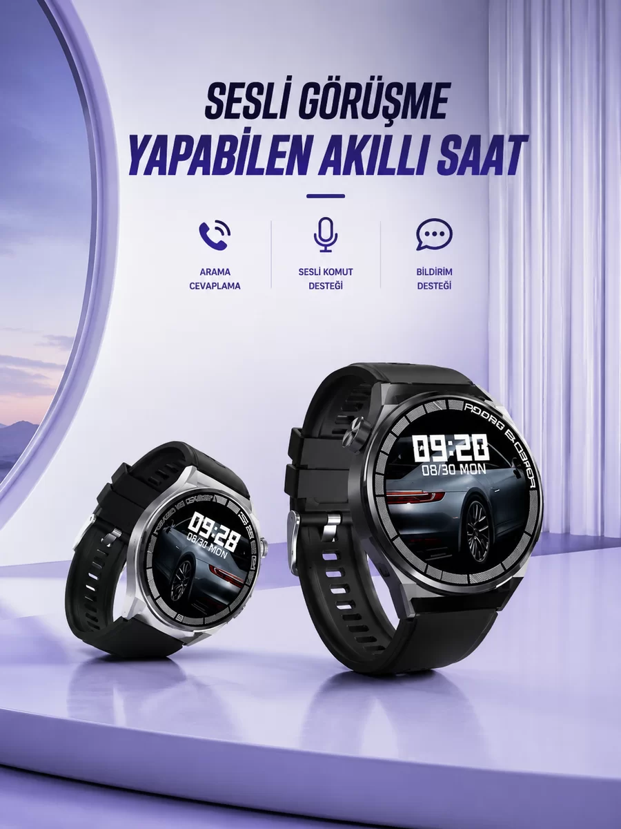 GT8 AKILLI SESLİ GÖRÜŞME YAPABİLEN SAAT 1 GT8 AKILLI SESLİ GÖRÜŞME YAPABİLEN SAAT