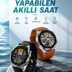 Bluetooth Bağlantılı Akıllı Saat Tüm Telefonlara Uyumlu Değiştirilebilir Kordon