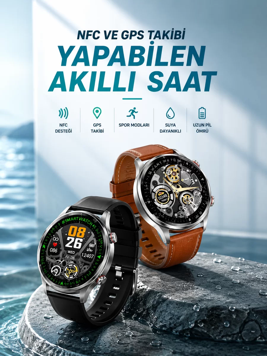 Bluetooth Bağlantılı Akıllı Saat Tüm Telefonlara Uyumlu Değiştirilebilir Kordon 1 Bluetooth Bağlantılı Akıllı Saat Tüm Telefonlara Uyumlu Değiştirilebilir Kordon