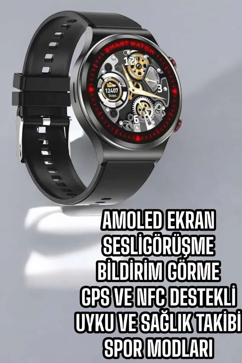 Bluetooth Bağlantılı Akıllı Saat Tüm Telefonlara Uyumlu Değiştirilebilir Kordon 3 Bluetooth Bağlantılı Akıllı Saat Tüm Telefonlara Uyumlu Değiştirilebilir Kordon - Görsel 3