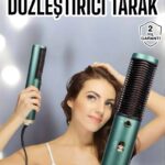 Fön Tarak Saç Düzleştirici Üflemeli Fön Makinesi Sıkı Dişli Taşınabilir