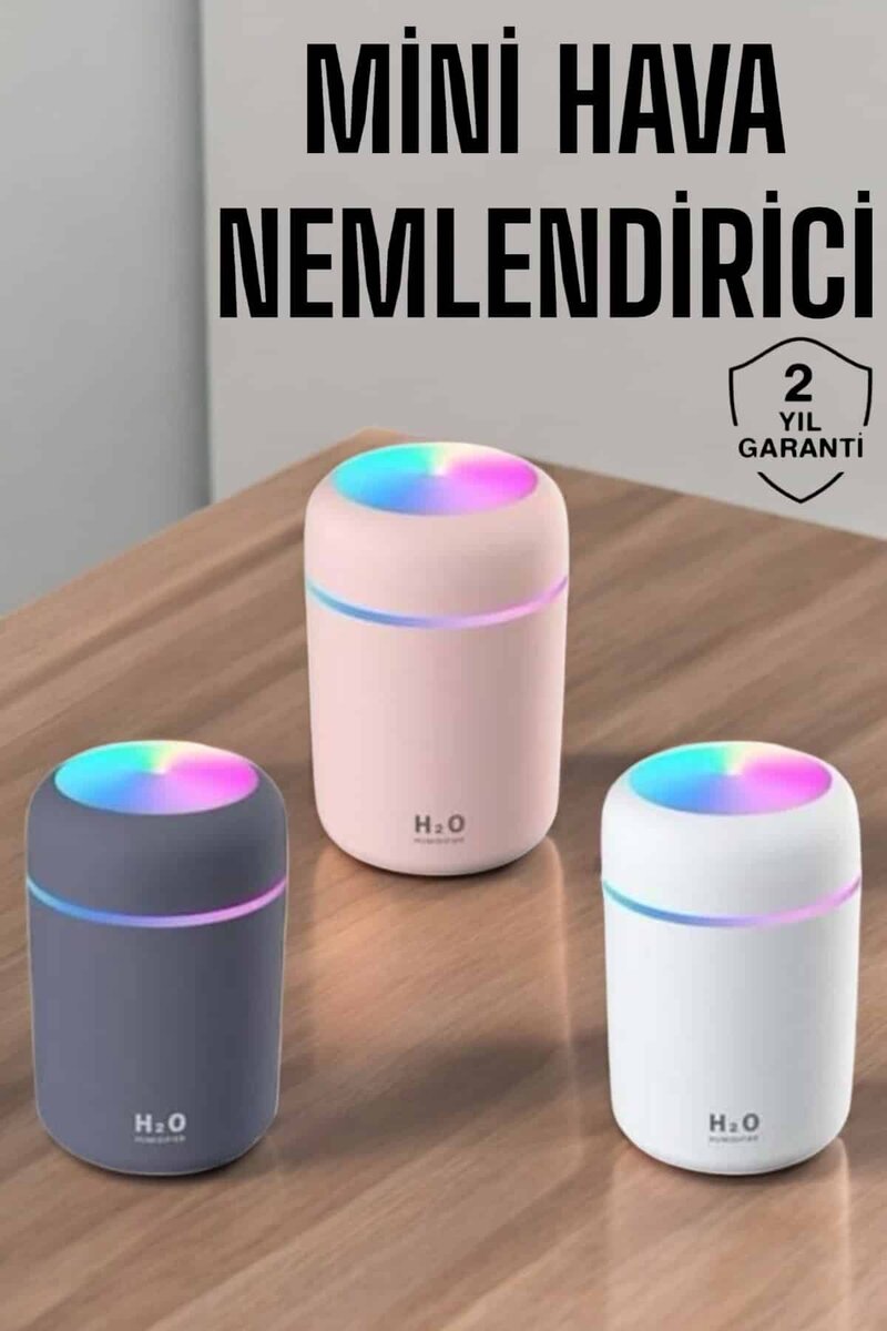 Buharlı Hava Nemlendirici Aromaterapi Renk Değiştirilebilir 1 Buharlı Hava Nemlendirici Aromaterapi Renk Değiştirilebilir