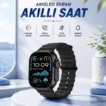 Akıllı Saat Bluetooth Bağlantılı NFC ve GPS Uyumlu Nabız Ölçer Sesli Görüşme