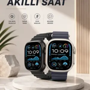 Akıllı Saat Sesli Görüşme Titreşimli GPS Bağlantısı Müzik Dinleme Sosyal Medya Bildirimleri