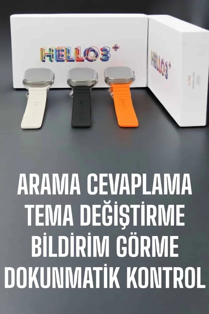 Akıllı Saat Yeni Nesil Sesli Asistan Uyku ve Sağlık Takibi Adımsayar 2 Akıllı Saat Yeni Nesil Sesli Asistan Uyku ve Sağlık Takibi Adımsayar - Görsel 2