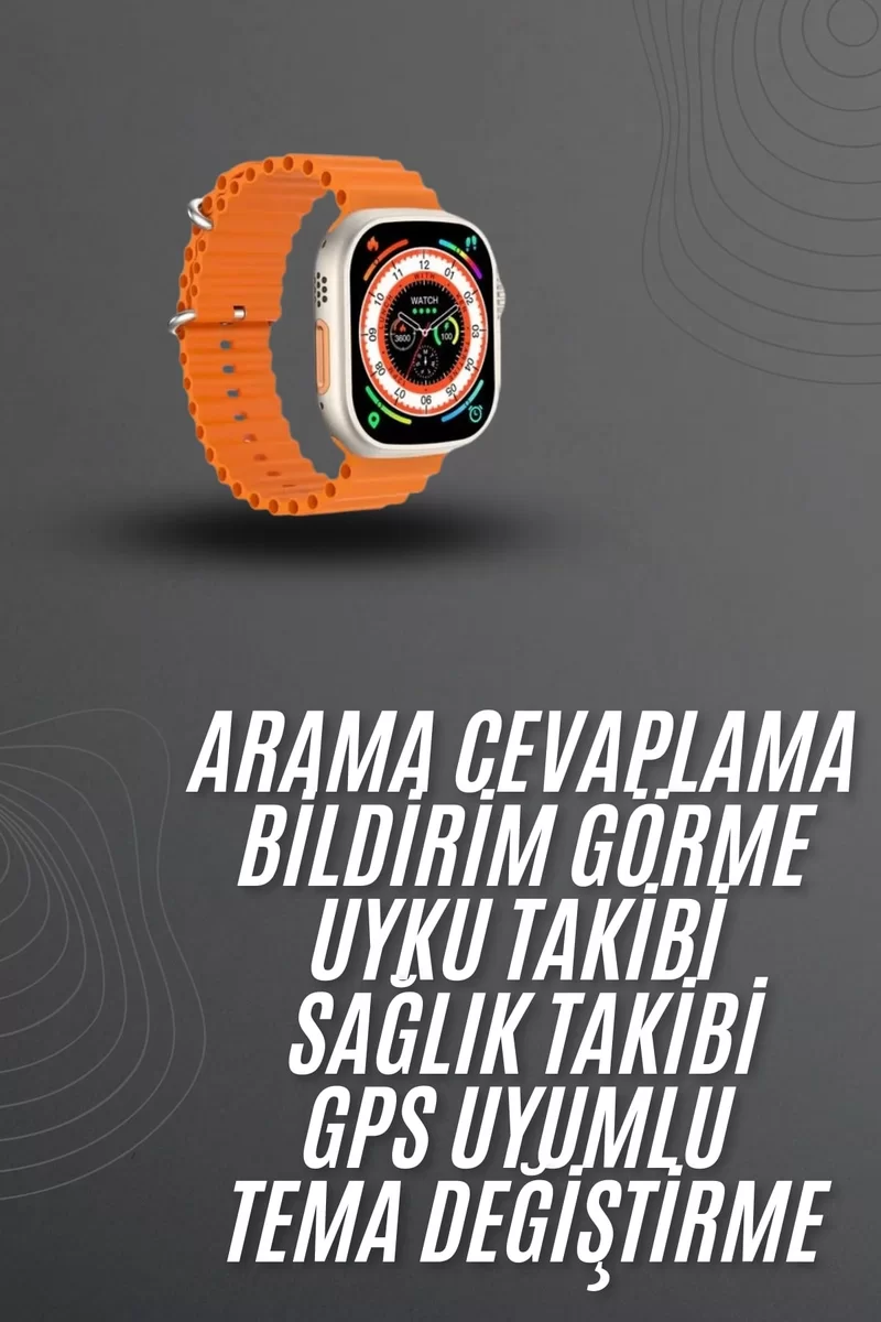 Akıllı Saat Arama Cevaplayan Bildirim Görme Yeni Nesil Bluetooth Bağlantılı 2 Akıllı Saat Arama Cevaplayan Bildirim Görme Yeni Nesil Bluetooth Bağlantılı - Görsel 2