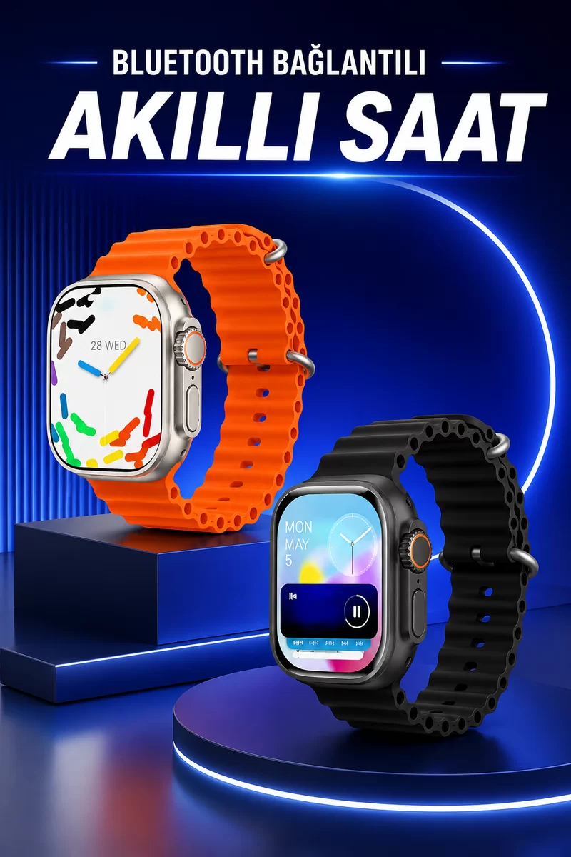 Akıllı Saat Arama Cevaplayan Bildirim Görme Yeni Nesil Bluetooth Bağlantılı 1 Akıllı Saat Arama Cevaplayan Bildirim Görme Yeni Nesil Bluetooth Bağlantılı