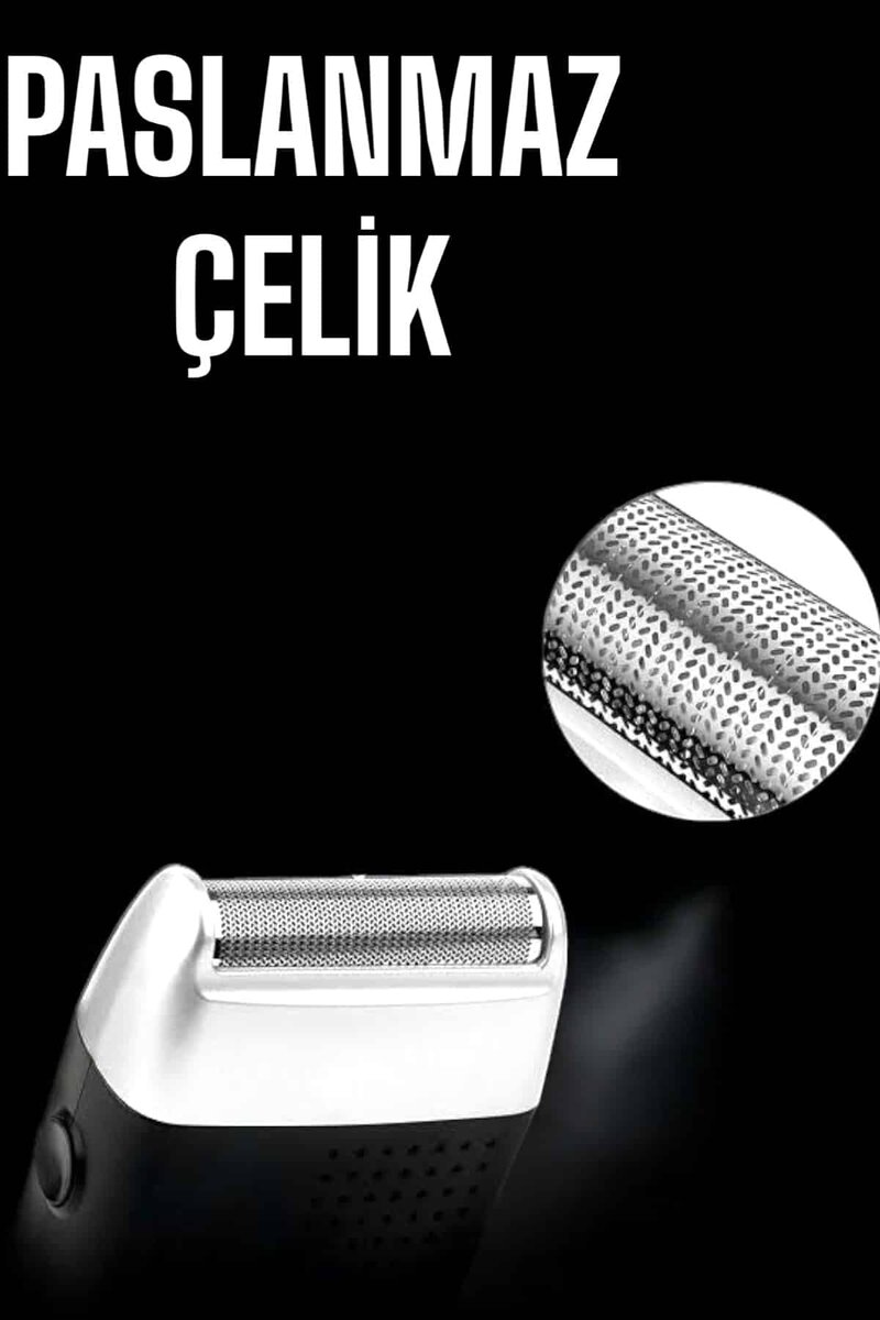 Tıraş Makinesi Islak Ve Kuru Kullanıma Uygun Kablosuz Taşınabilir 4 Tıraş Makinesi Islak Ve Kuru Kullanıma Uygun Kablosuz Taşınabilir - Görsel 4