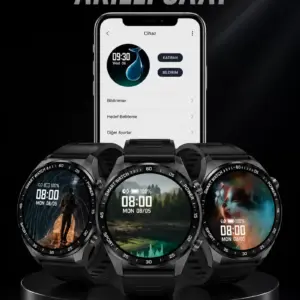 Akıllı Saat GPS VE NFC Özelliği Sesli Görüşme Dokunmstik Ekran