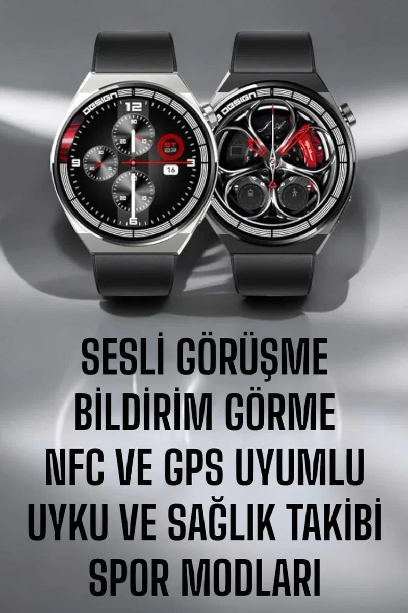 Akıllı Saat GPS VE NFC Özelliği Sesli Görüşme Dokunmstik Ekran 2 Akıllı Saat GPS VE NFC Özelliği Sesli Görüşme Dokunmstik Ekran - Görsel 2