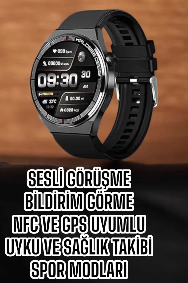 Akıllı Saat Bluetooth Bağlantılı Amoled Ekran Uyku ve Sağlık Takibi 2 Akıllı Saat Bluetooth Bağlantılı Amoled Ekran Uyku ve Sağlık Takibi - Görsel 2