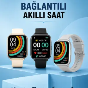 Haydiburaya 13 Titreşimli Sağlık Takipli Yeni Nesil Akıllı Saat 400mAh Batarya Kapasiteli