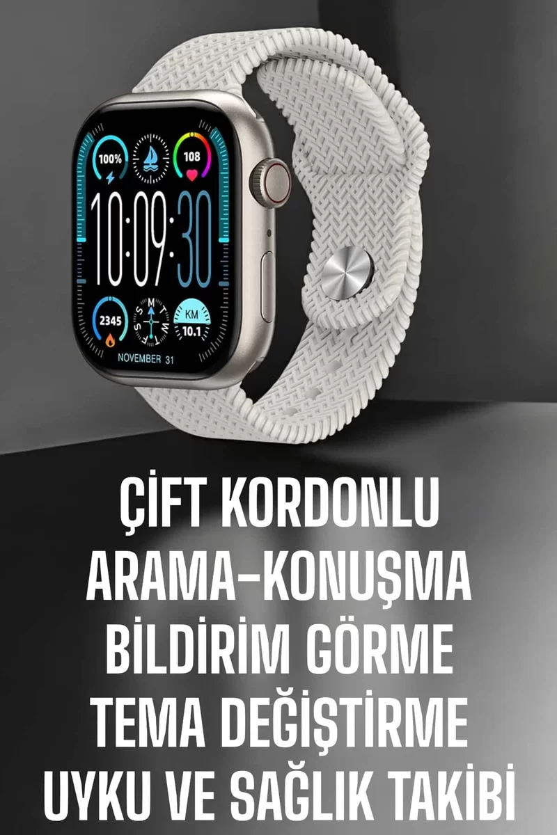 Yeni Nesil Akıllı Saat Arama Cevaplama GPS Takibi Adımsayar NFC Özelliği 2 Yeni Nesil Akıllı Saat Arama Cevaplama GPS Takibi Adımsayar NFC Özelliği - Görsel 2