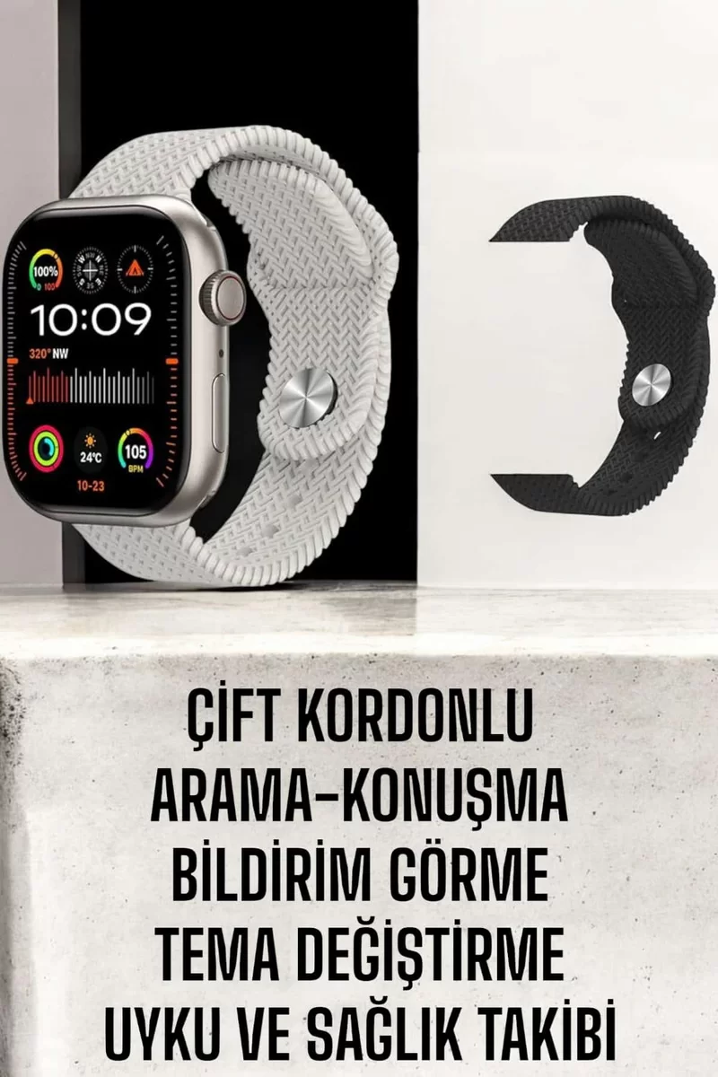 Akıllı Saat Yeni Nesil GPS Özelliği NFC Ve Uyku Takibi 2 Akıllı Saat Yeni Nesil GPS Özelliği NFC Ve Uyku Takibi - Görsel 2