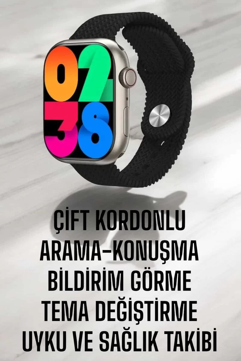 Akıllı Saat Tema Değiştirme Uyku ve Sağlık Takibi Bluetooth Bağlantılı 3 Akıllı Saat Tema Değiştirme Uyku ve Sağlık Takibi Bluetooth Bağlantılı - Görsel 3