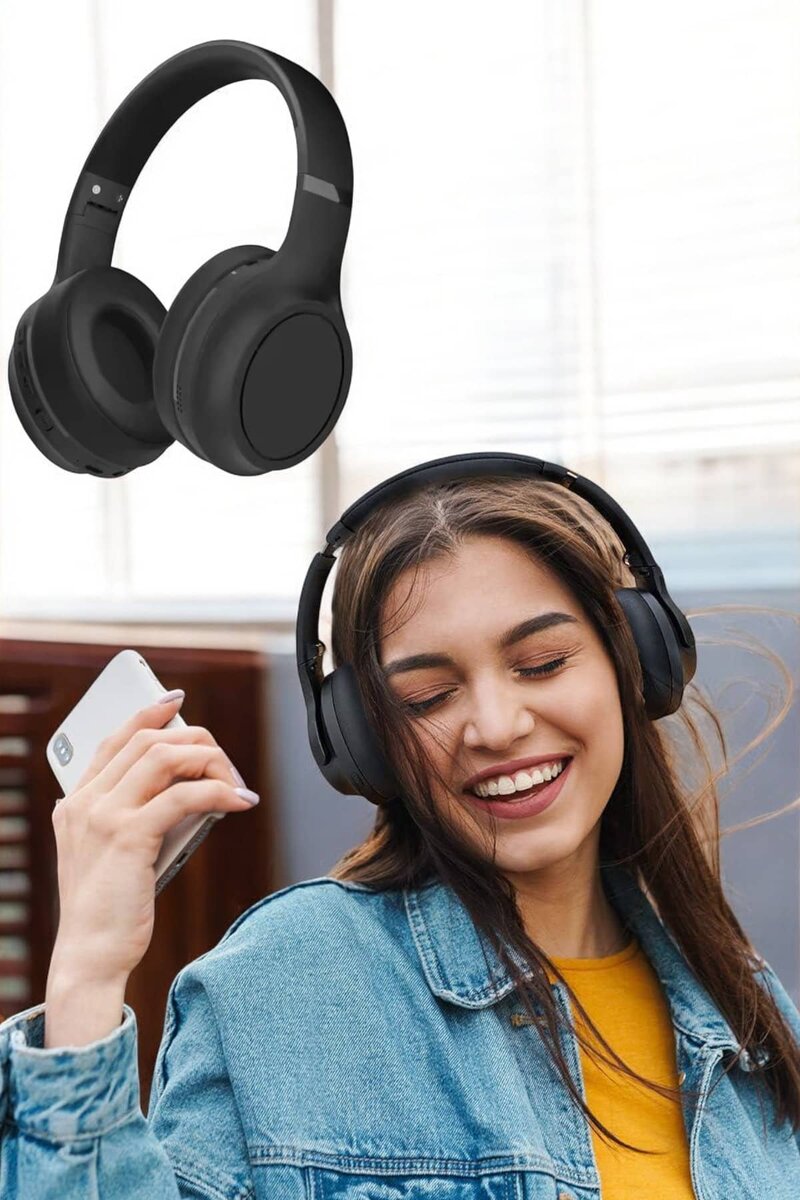 Kulak Üstü Kablosuz Bluetooth Kulaklık Gürültü Önleyici Uzun Şarj Süreli 3 Kulak Üstü Kablosuz Bluetooth Kulaklık Gürültü Önleyici Uzun Şarj Süreli - Görsel 3