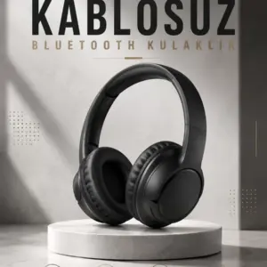 Kulak Üstü Kablosuz Bluetooth Kulaklık Yüksek Ses Kaliteli ANC Özelliği