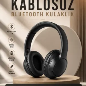 Kablosuz Bluetooth Kulaklık Kulak Üstü Mikrofonlu 5.0 Bluetooth ANC Özelliği