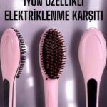 Saç Düzleştirici Tarak Isı Ayarlı Yıpranma Önleyici Düzleştirici Fön Tarak