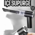 Araç İçi Süpürge Filtreli Şarjlı Süpürge Vakumlu Yıkanabilir